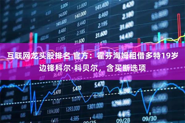 互联网龙头股排名 官方：霍芬海姆租借多特19岁边锋科尔·科贝尔，含买断选项