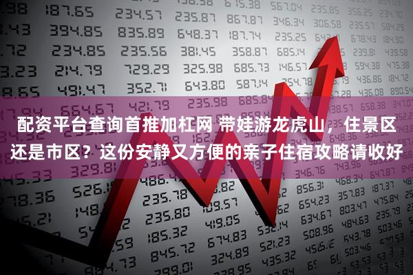 配资平台查询首推加杠网 带娃游龙虎山，住景区还是市区？这份安静又方便的亲子住宿攻略请收好